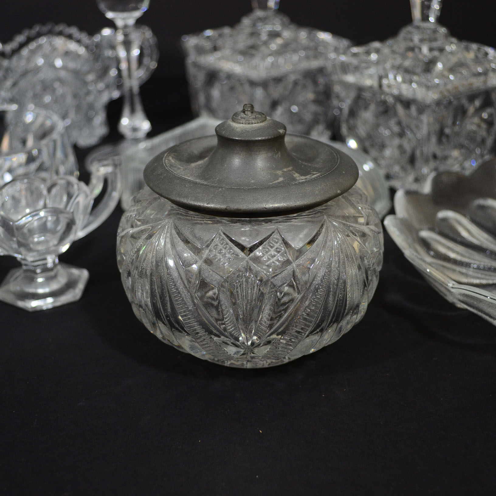 Assortment of Crystal & Cut Glass PIeces