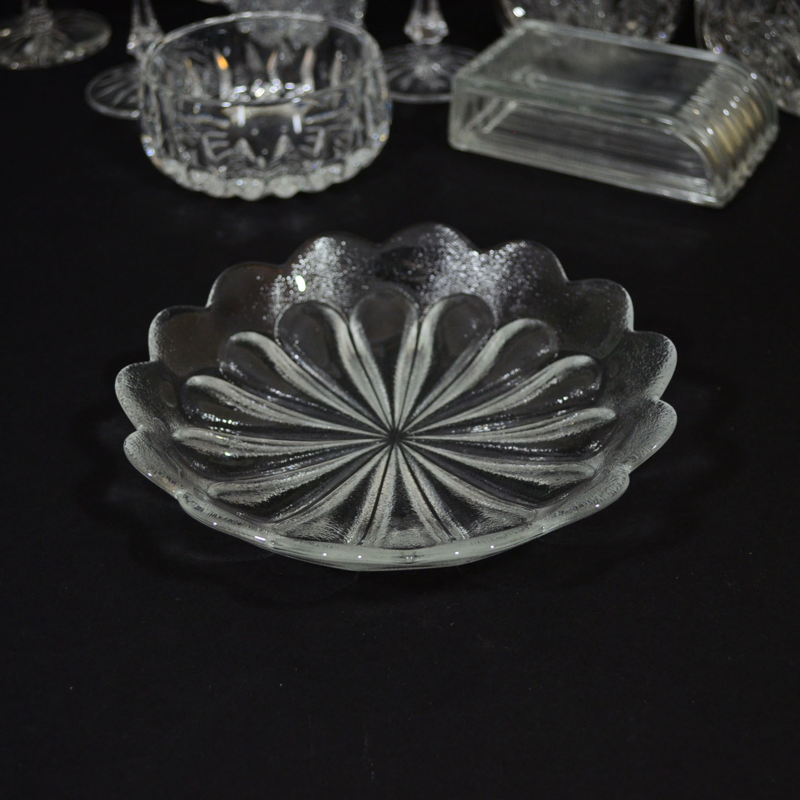 Assortment of Crystal & Cut Glass PIeces