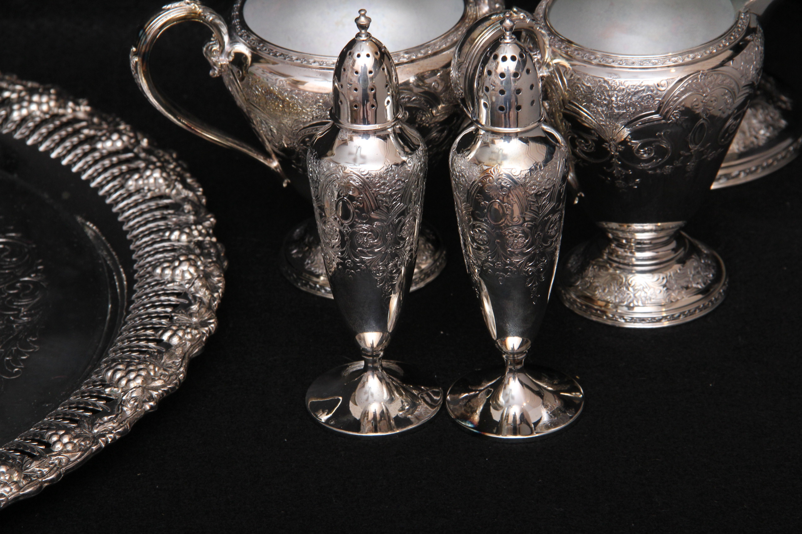 Wilcox International Silver Plate Tea Service Set