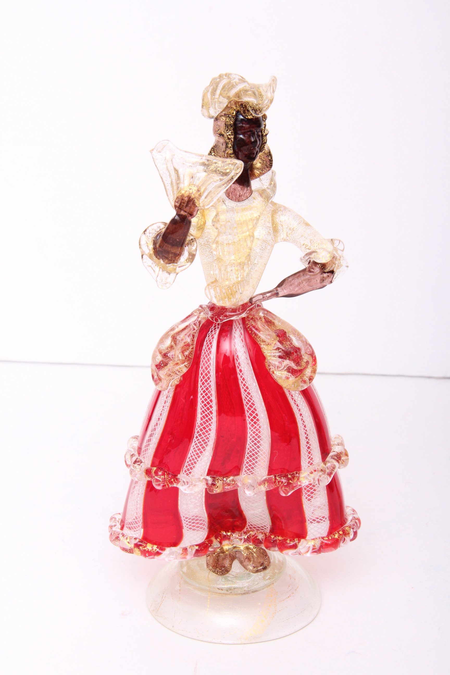 Pair of Hand Blown Art Glass Figurines