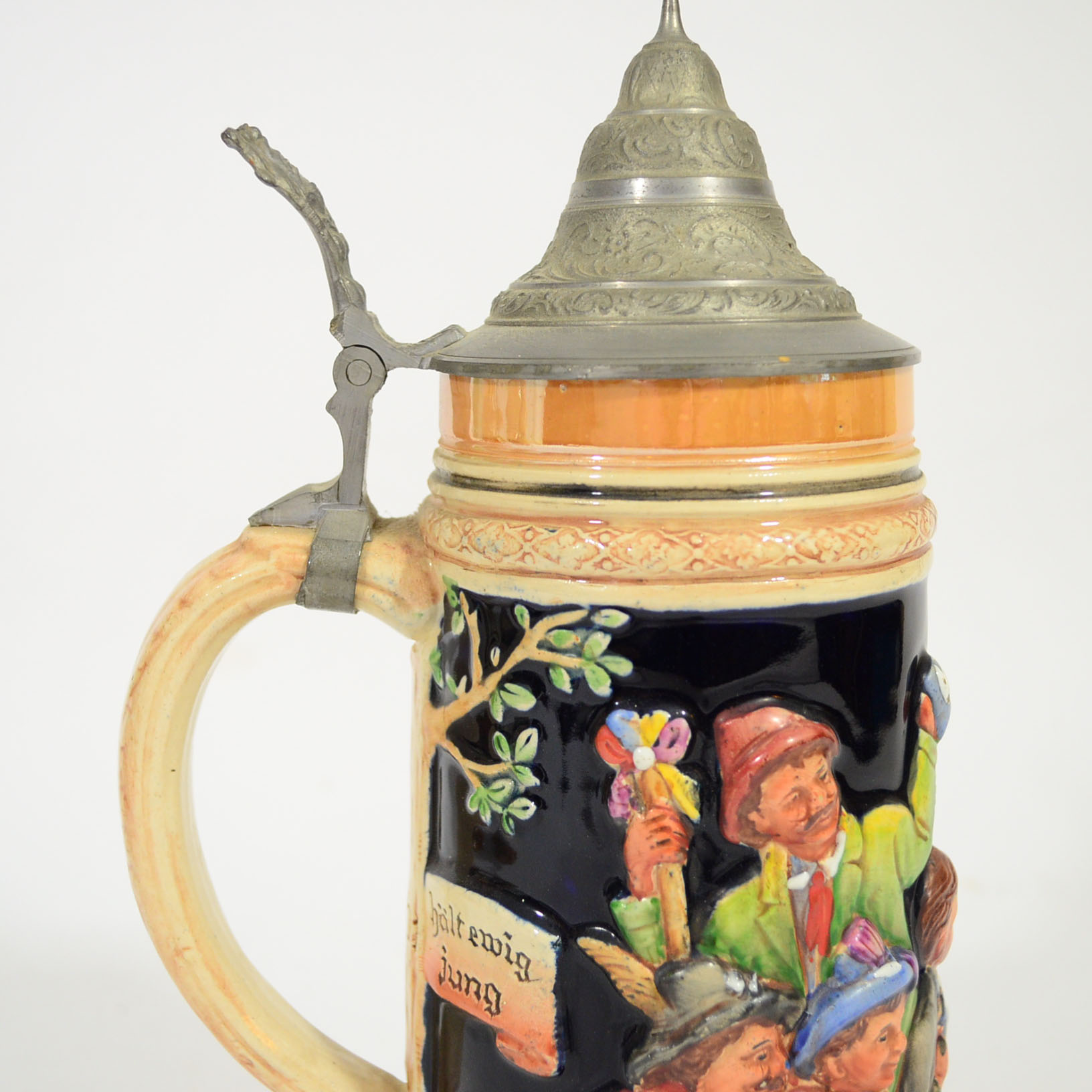 Trio of German Ceramic Beer Steins