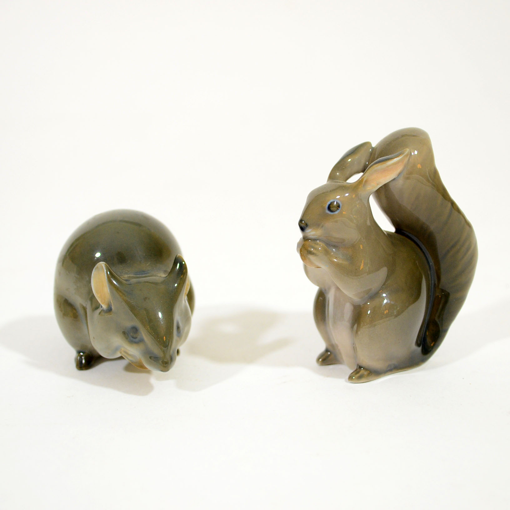 Pair of Royal Copenhagen Rodent Figurines