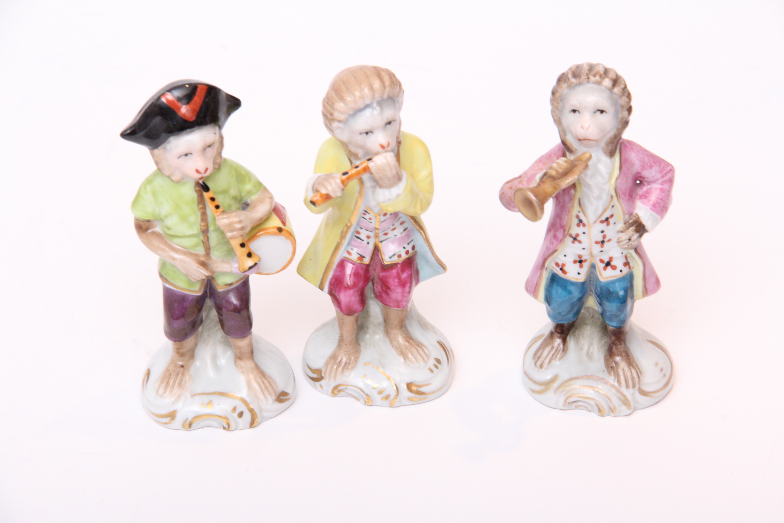 Voight Sitzendorf Twelve Piece Monkey Band