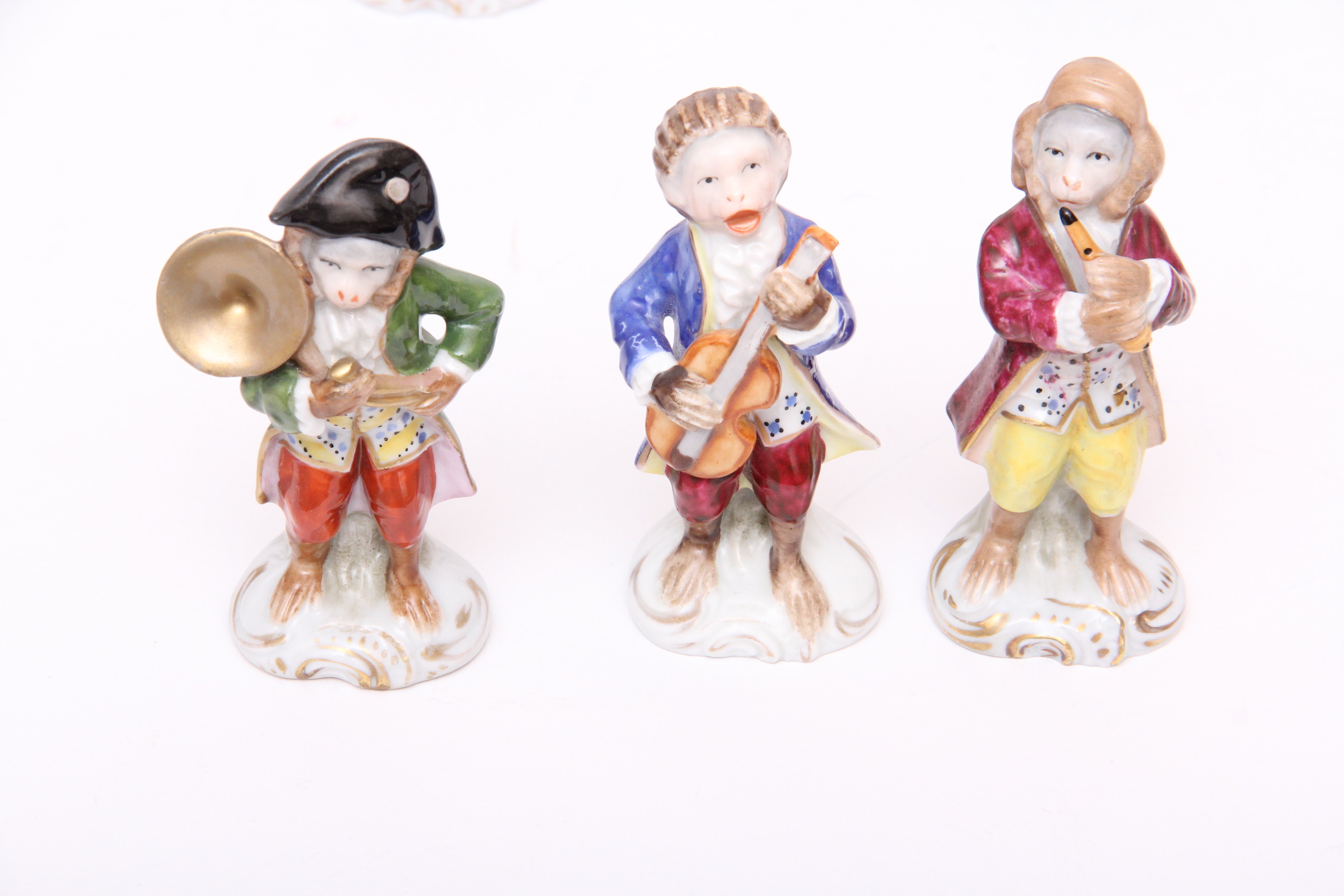 Voight Sitzendorf Twelve Piece Monkey Band