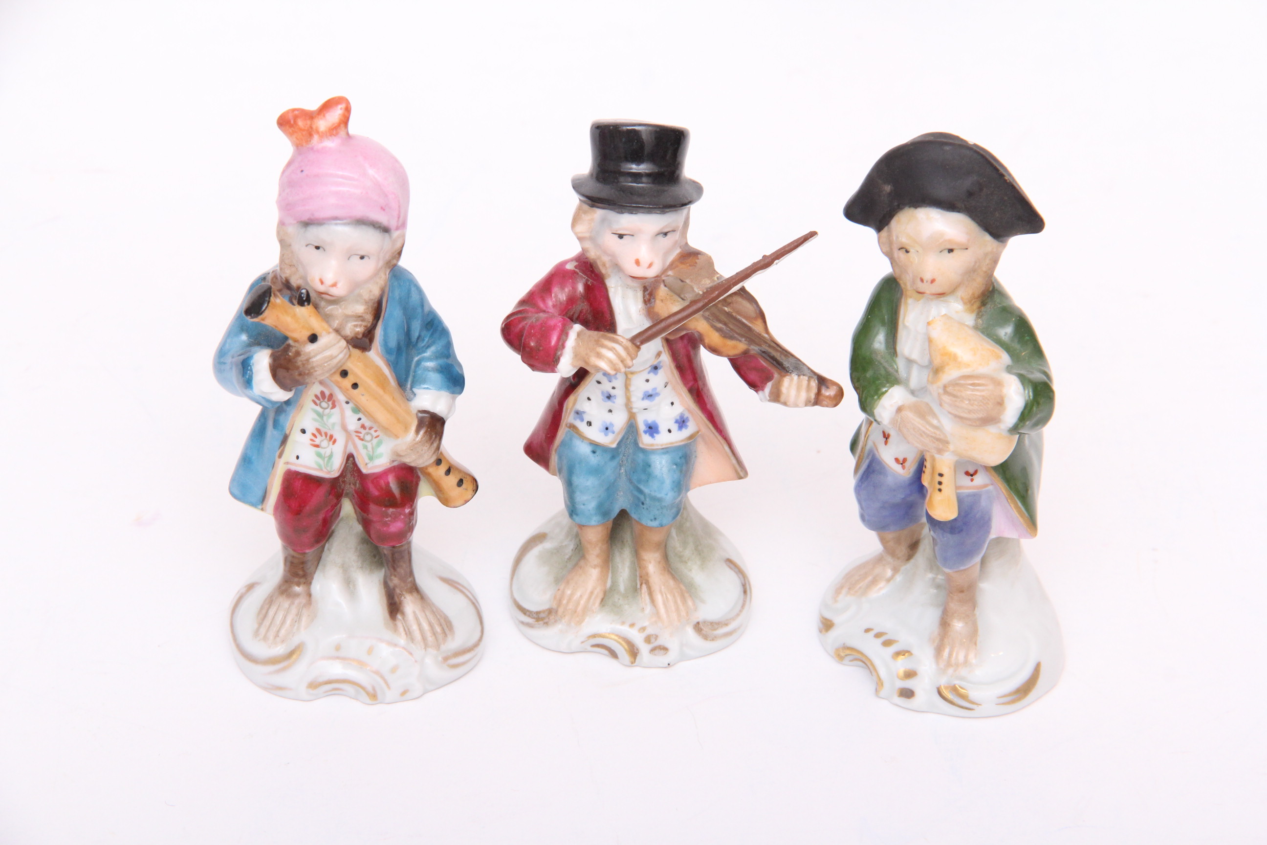 Voight Sitzendorf Twelve Piece Monkey Band