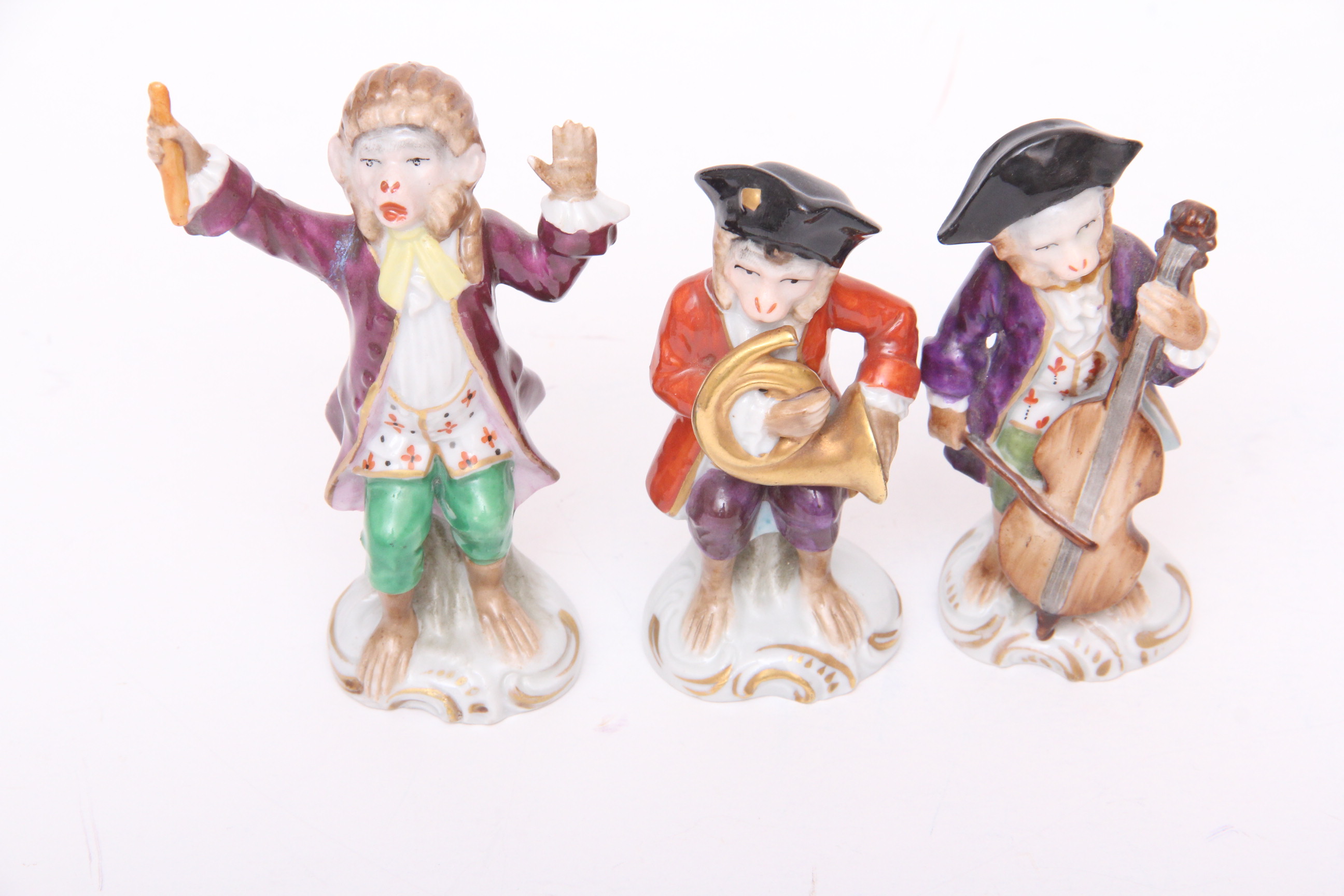 Voight Sitzendorf Twelve Piece Monkey Band