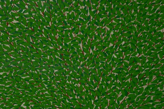 Judith Shahn Original LE Serigraph "Interior with Green Leaves"