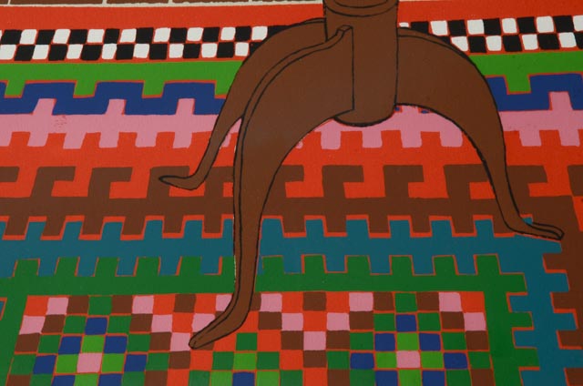 Judith Shahn Original LE Serigraph "Interior with Green Leaves"