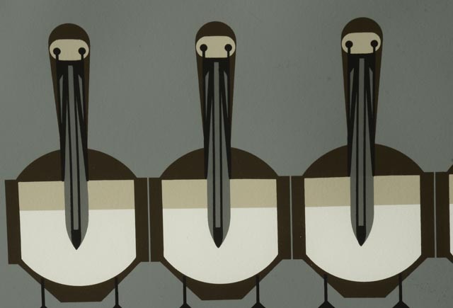 Charley Harper Signed Limited Edition Serigraph "Pier Group"