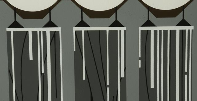 Charley Harper Signed Limited Edition Serigraph "Pier Group"