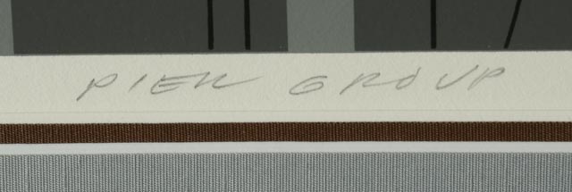 Charley Harper Signed Limited Edition Serigraph "Pier Group"