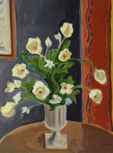 Roland Huston Original Acrylic on Canvas Floral Still Life