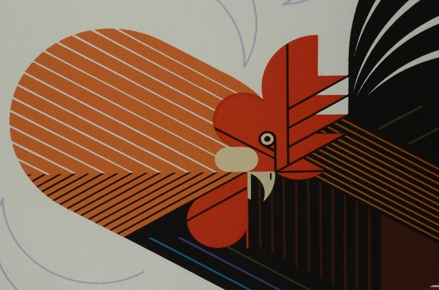 Charley Harper Signed Limited Edition Serigraph "Crawling Tall"