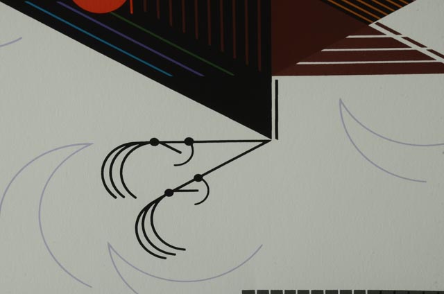 Charley Harper Signed Limited Edition Serigraph "Crawling Tall"