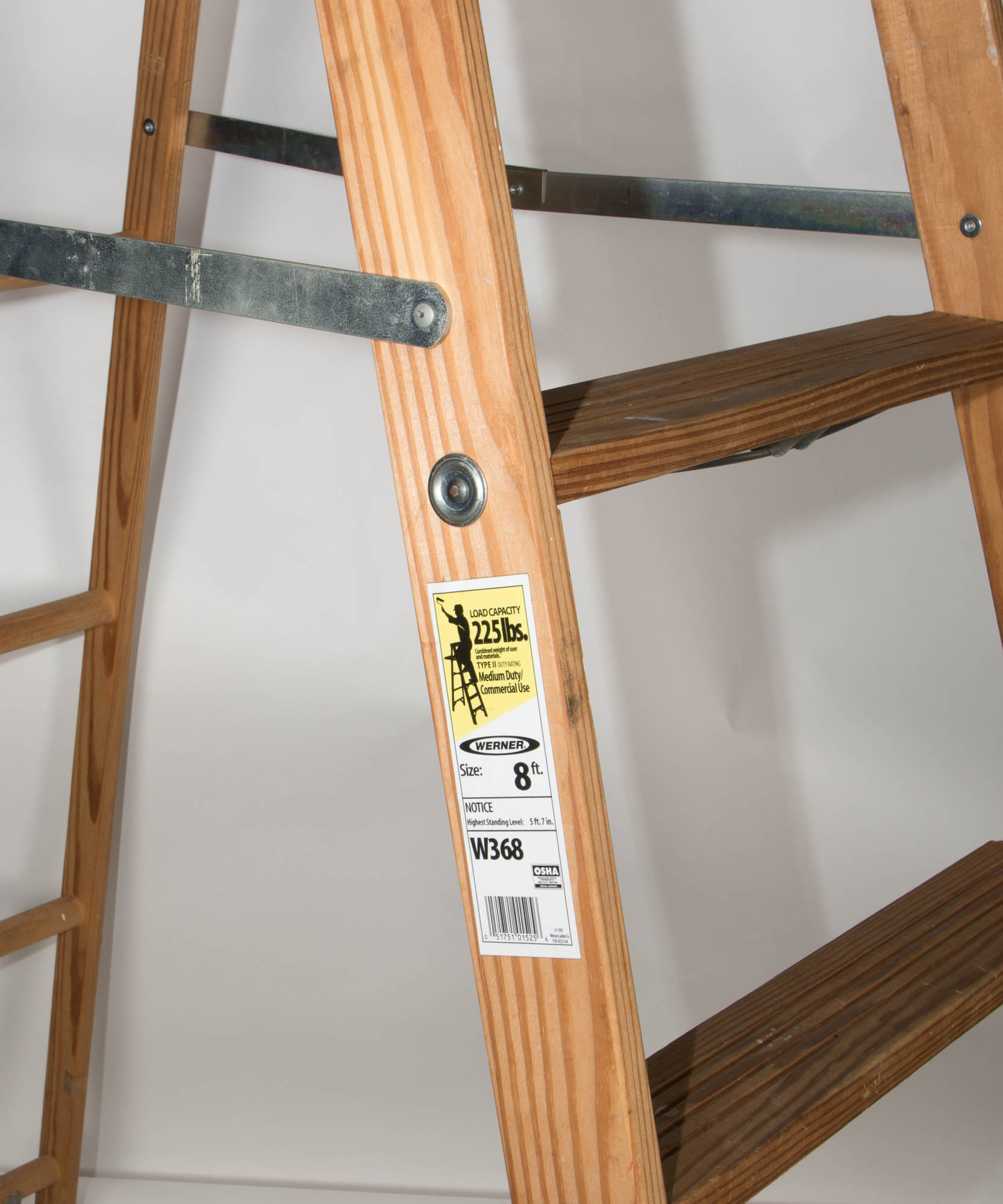 Wooden Warner 8 Foot Ladder