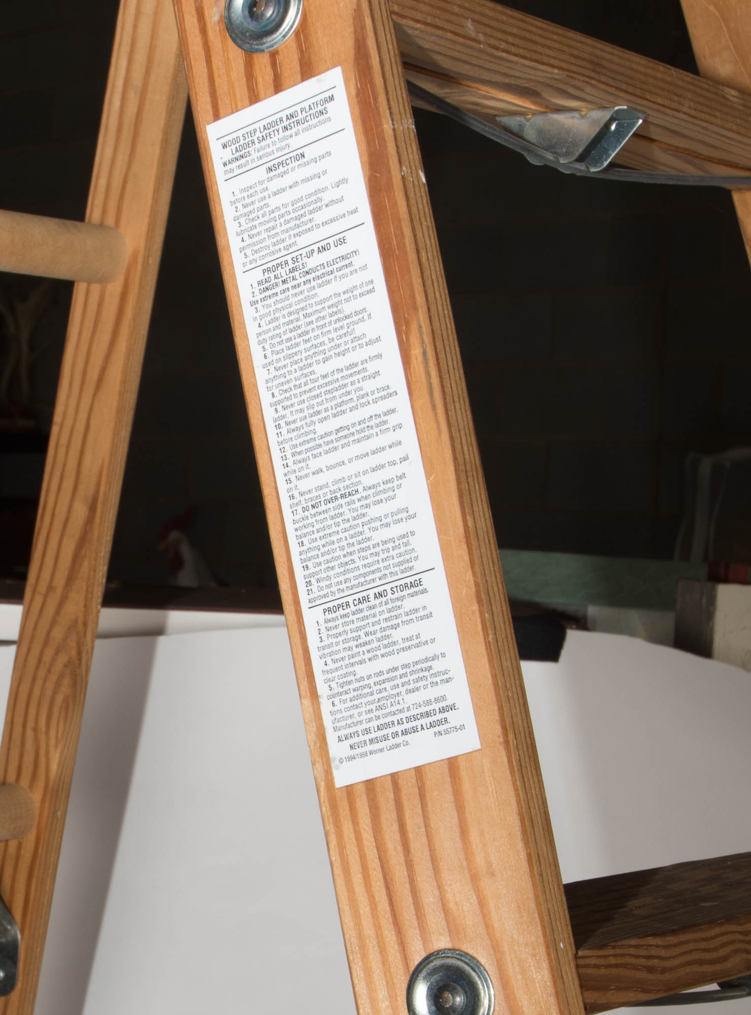 Wooden Warner 8 Foot Ladder