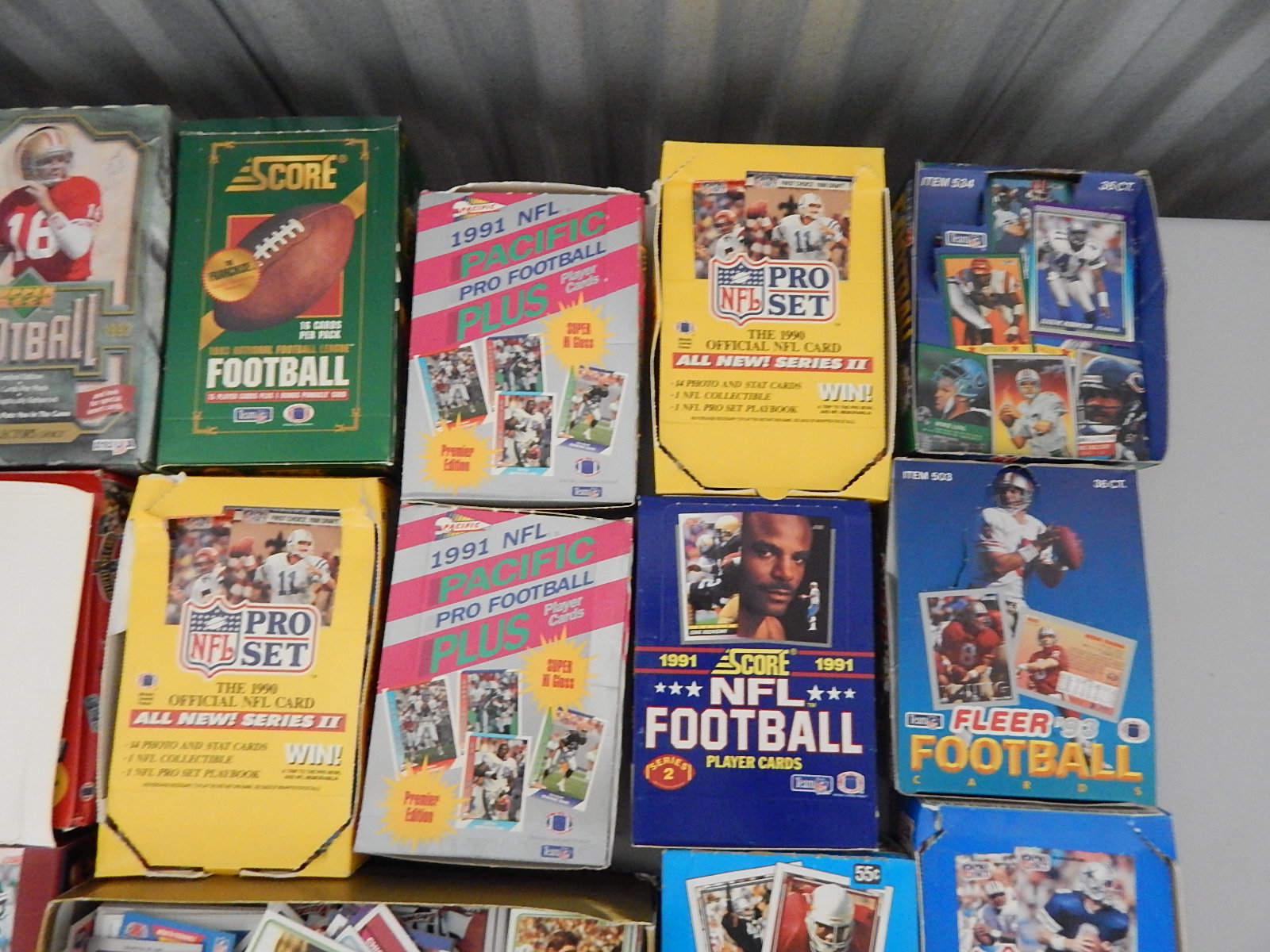 25 Boxes of Football Trading Cards