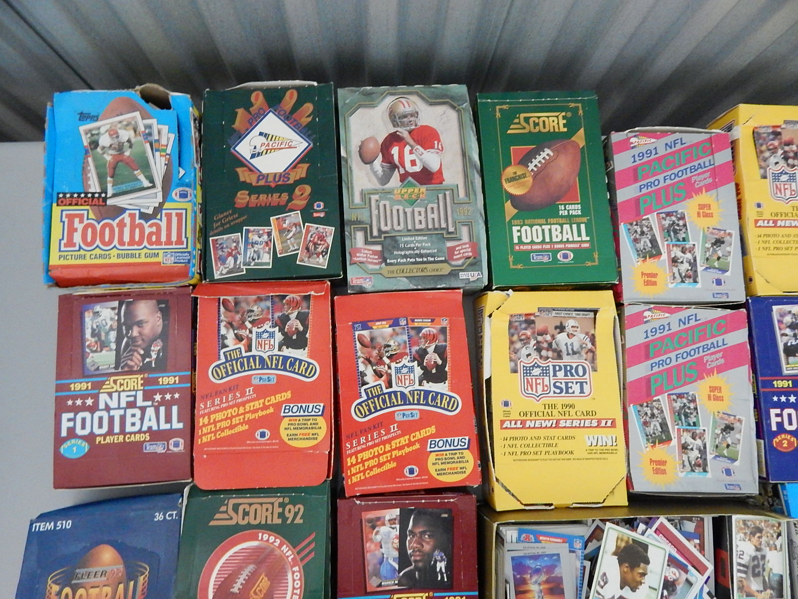 25 Boxes of Football Trading Cards