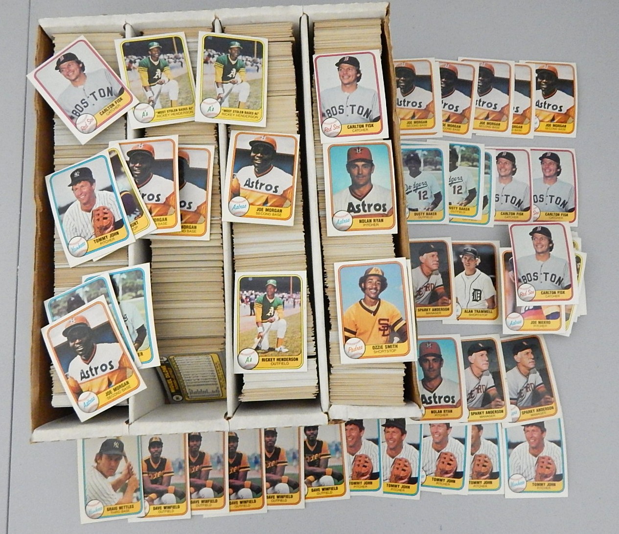 1981 Fleer Card Lot - Appx. 3,000 Cards