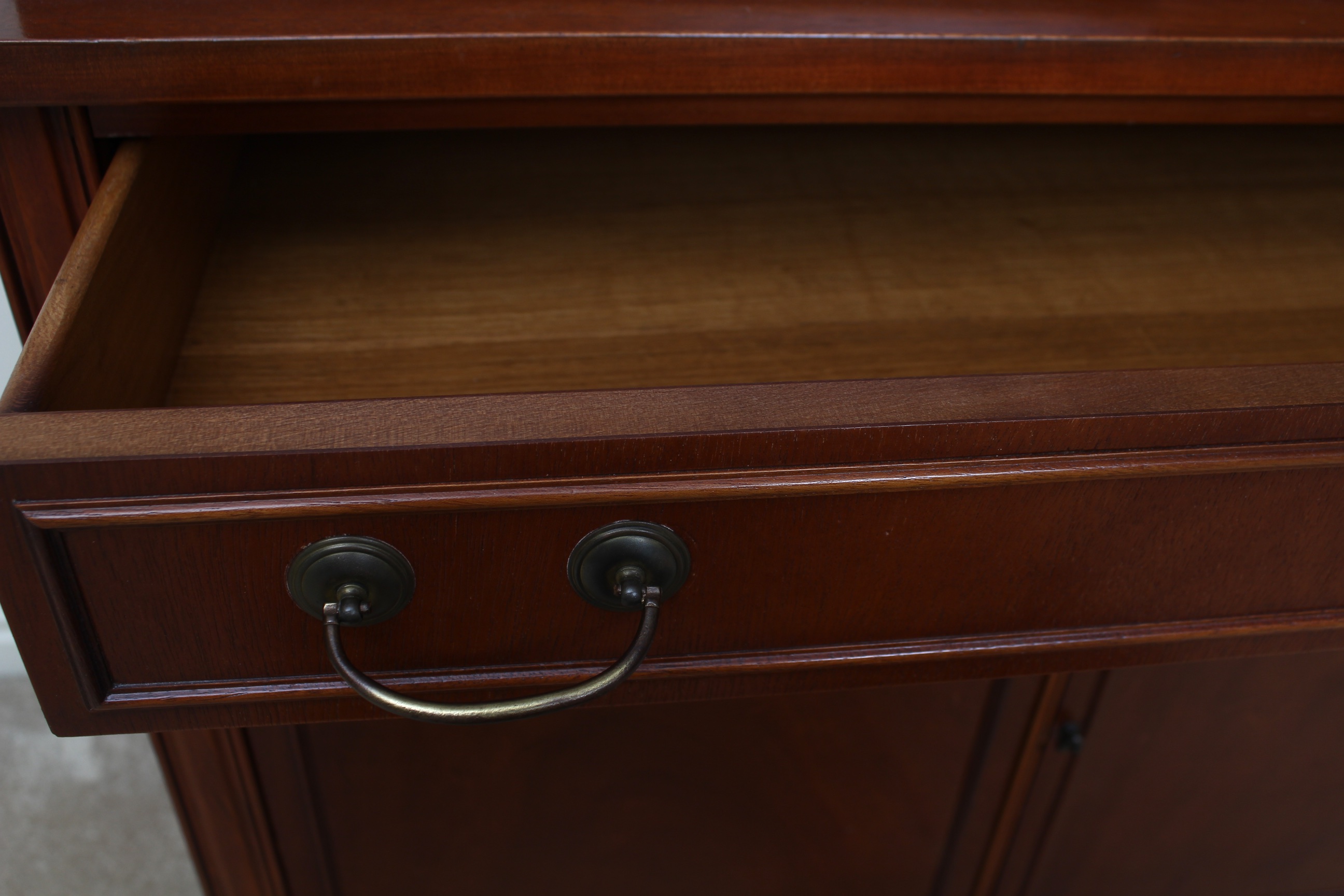 Hepplewhite Style Mahogany China Cabinet