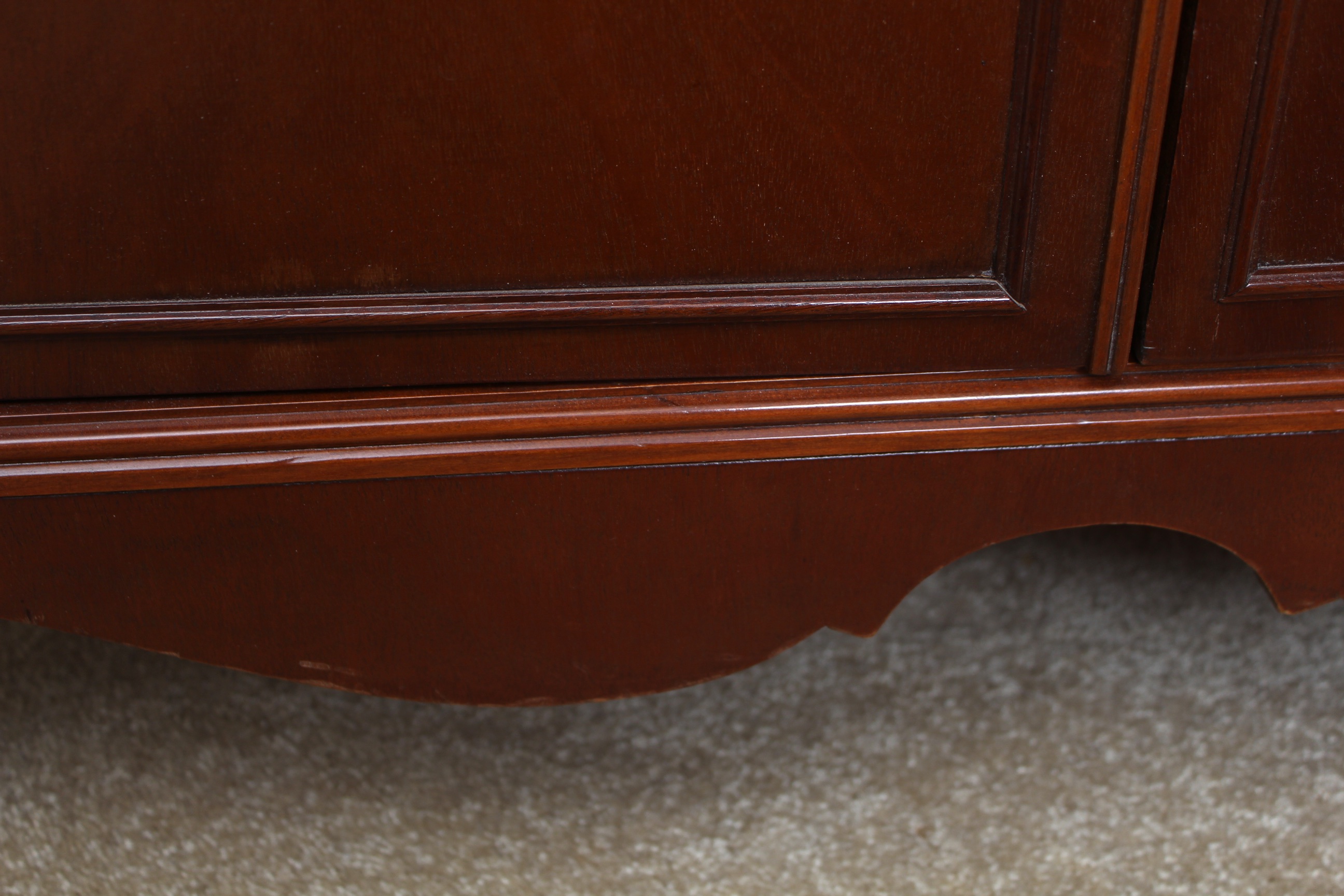 Hepplewhite Style Mahogany China Cabinet