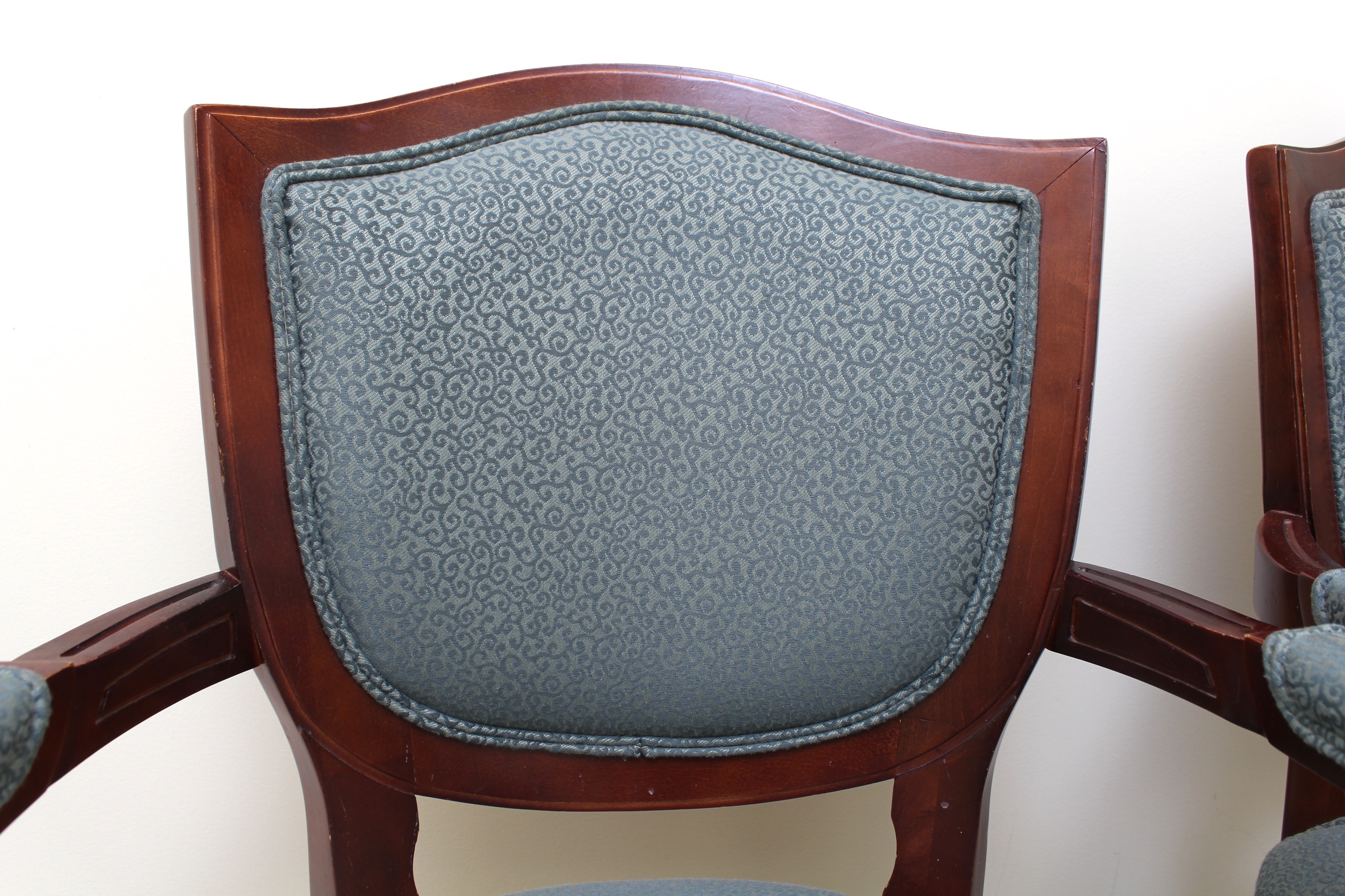 Side Chairs on Casters Pair