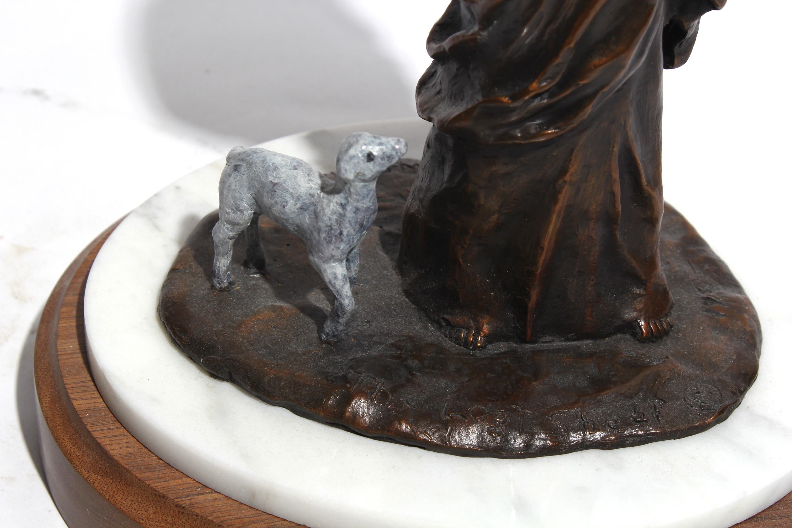 Bronze Sculpture "The Lost Sheep" Paul L Boatwright