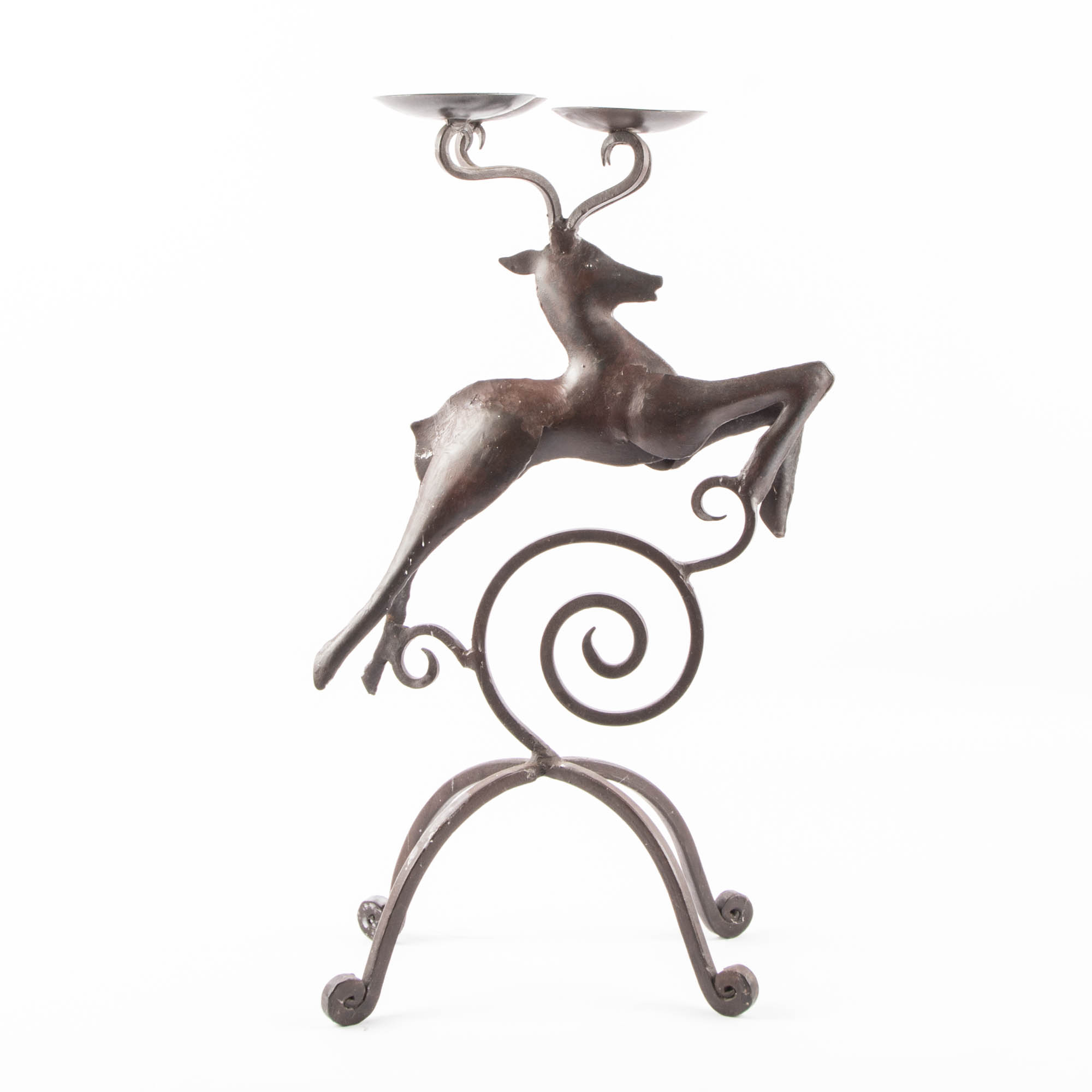 Metal Deer Candle Stand
