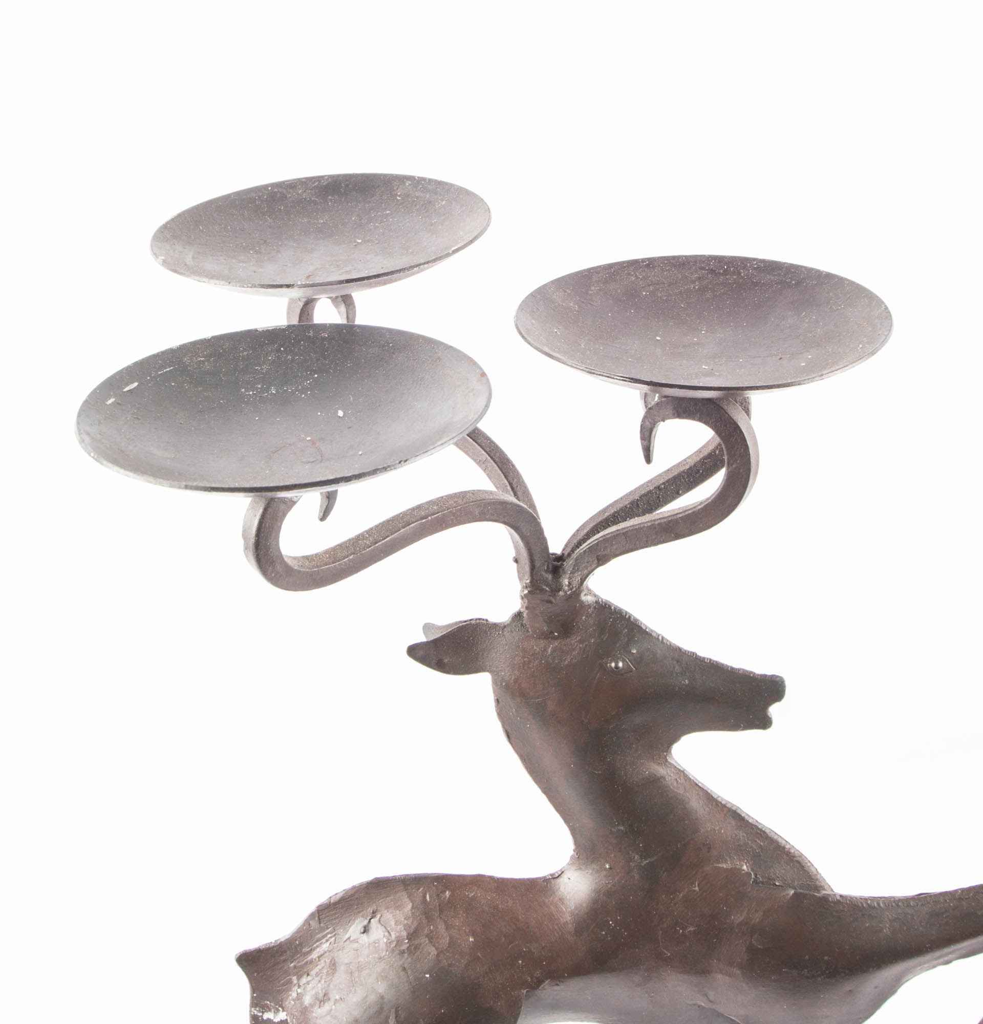 Metal Deer Candle Stand