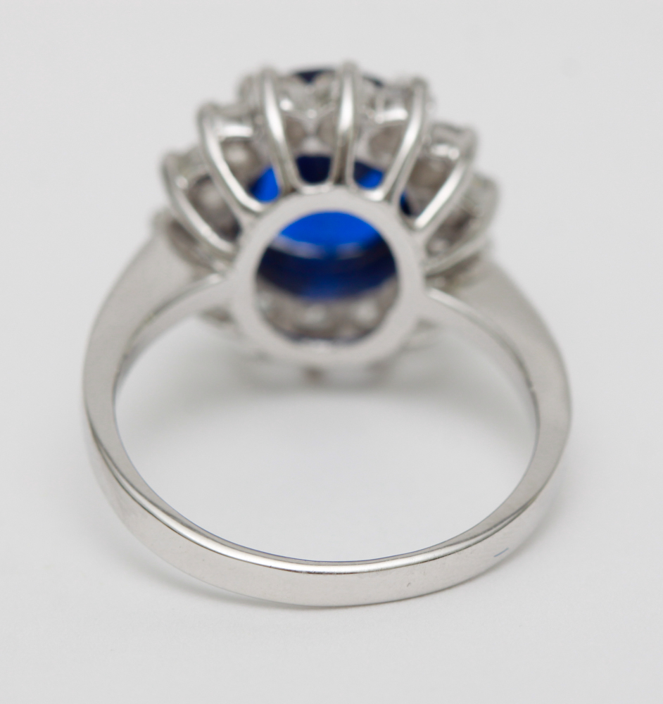 Sterling Silver Danbury Mint Princess Diana Ring