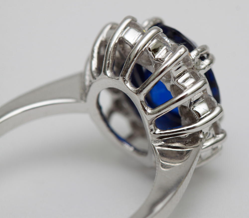 Sterling Silver Danbury Mint Princess Diana Ring