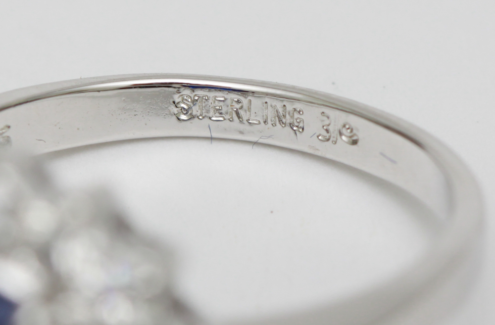 Sterling Silver Danbury Mint Princess Diana Ring