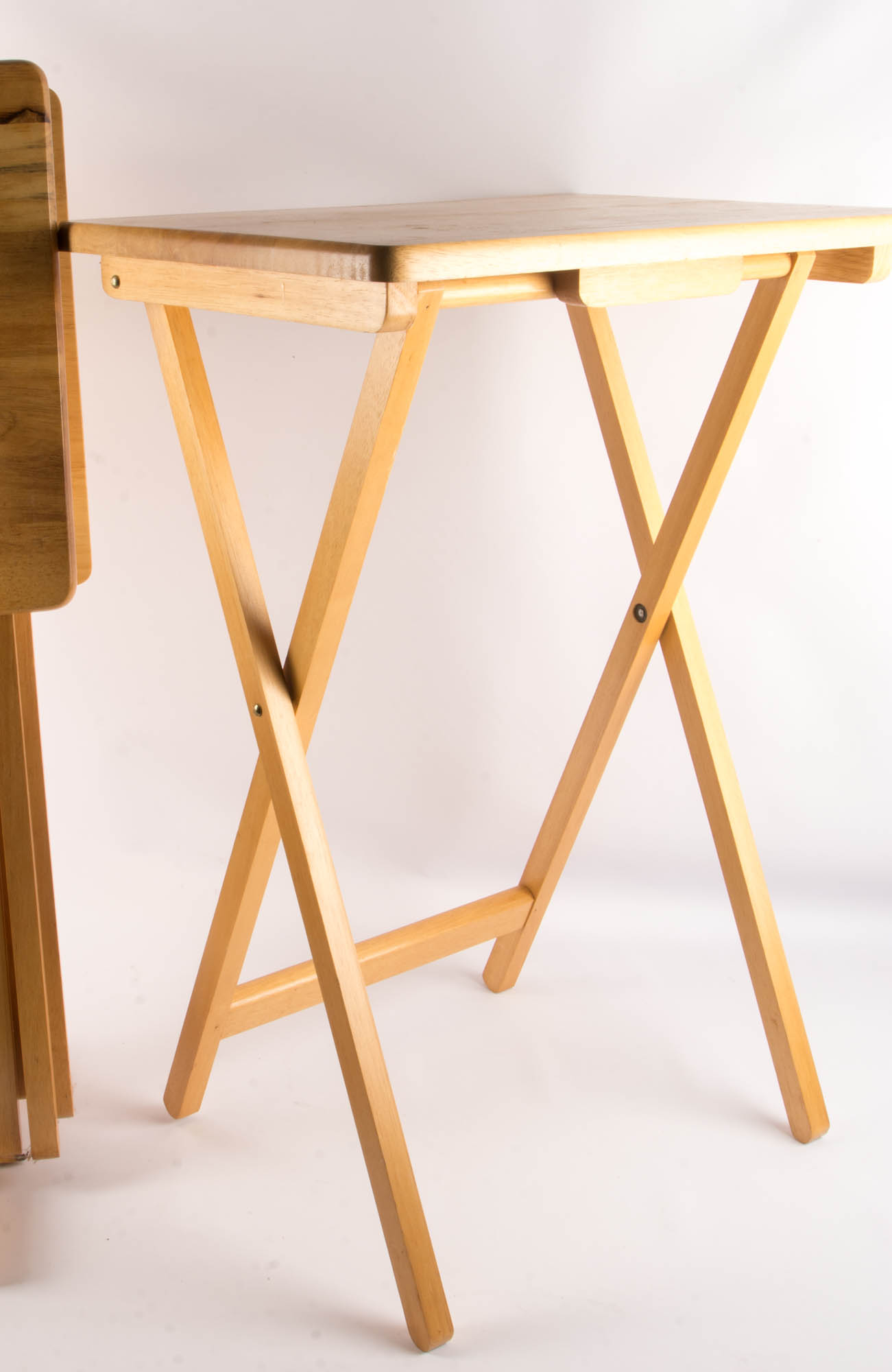 Set of 4 Pine TV Trays