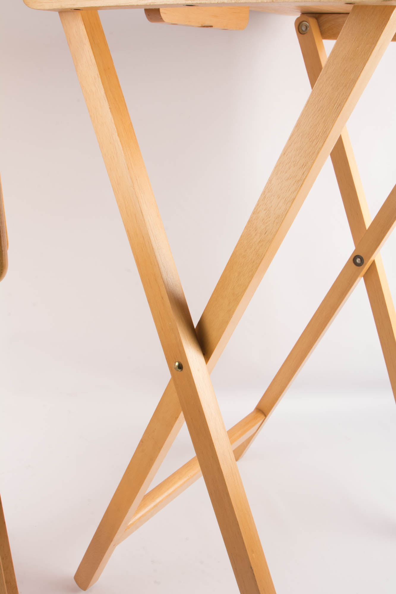 Set of 4 Pine TV Trays