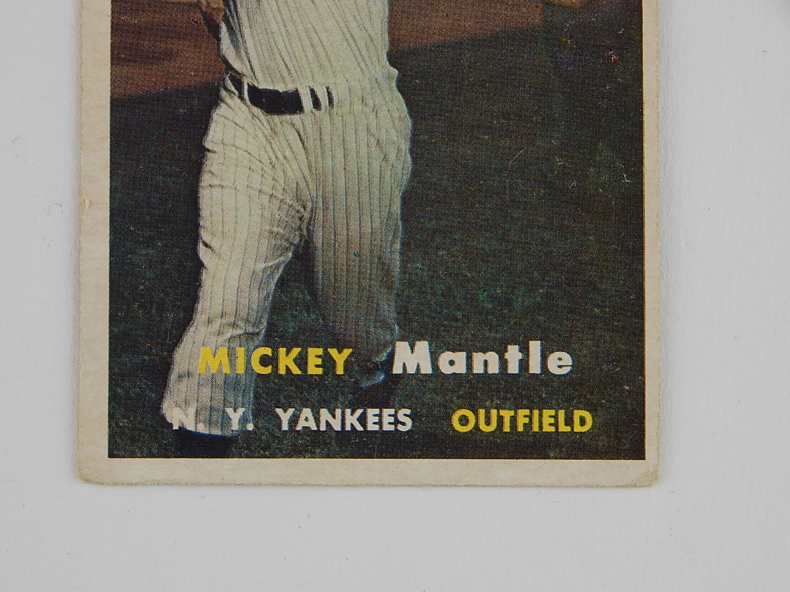 1957 Mickey Mantle TOPPS Card