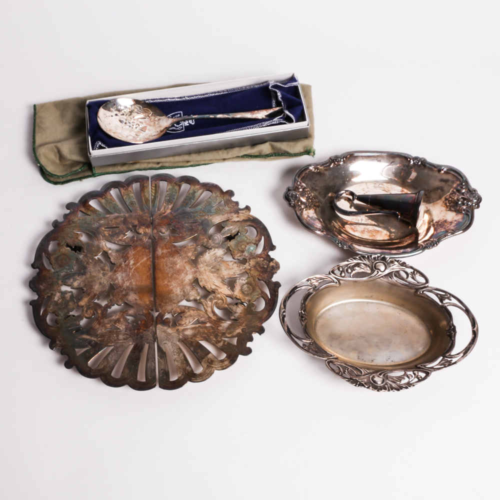 Collection of Vintage Silver Plate