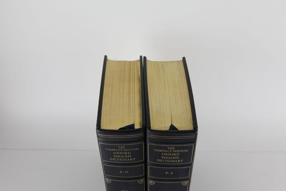 Pair of "The Compact Edition Oxford English Dictionary" 500th Anniversary