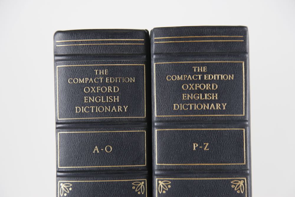 Pair of "The Compact Edition Oxford English Dictionary" 500th Anniversary