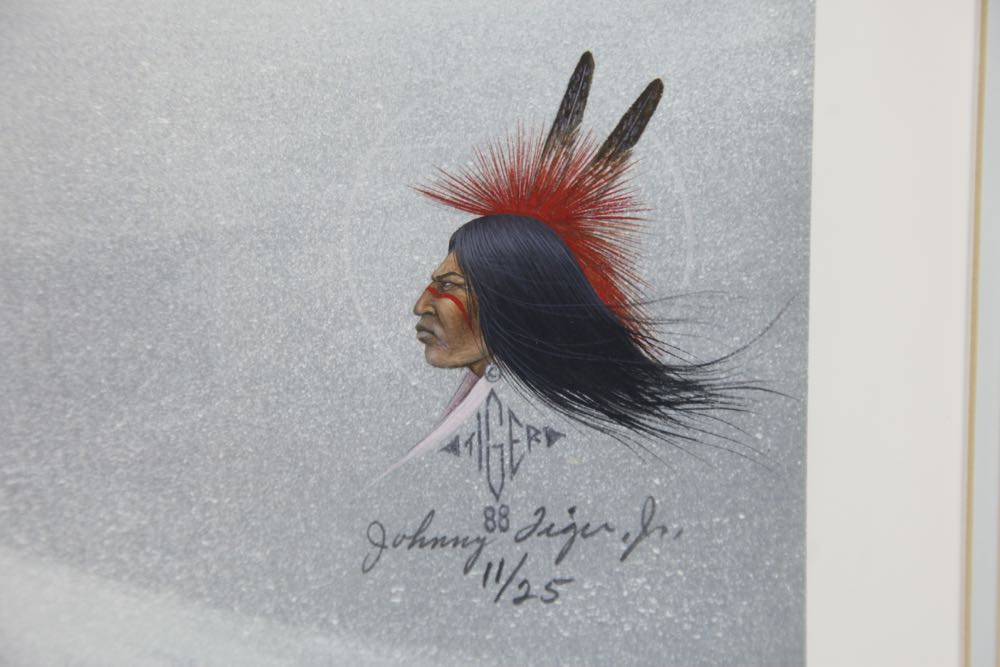 Johnny Tiger, Jr. Signed Limited Edition Print "Eclipse"