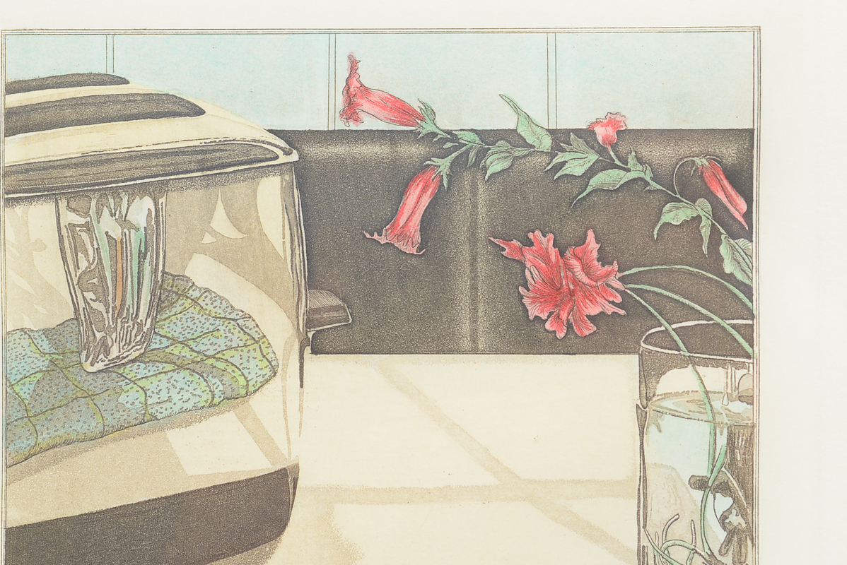 Pair of Original Signed Etchings