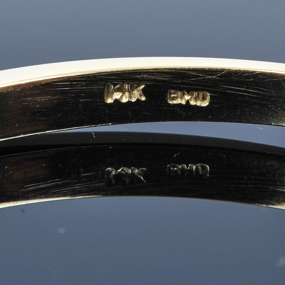 14K Gold and 1.50 CTW Diamond Bangle Bracelet