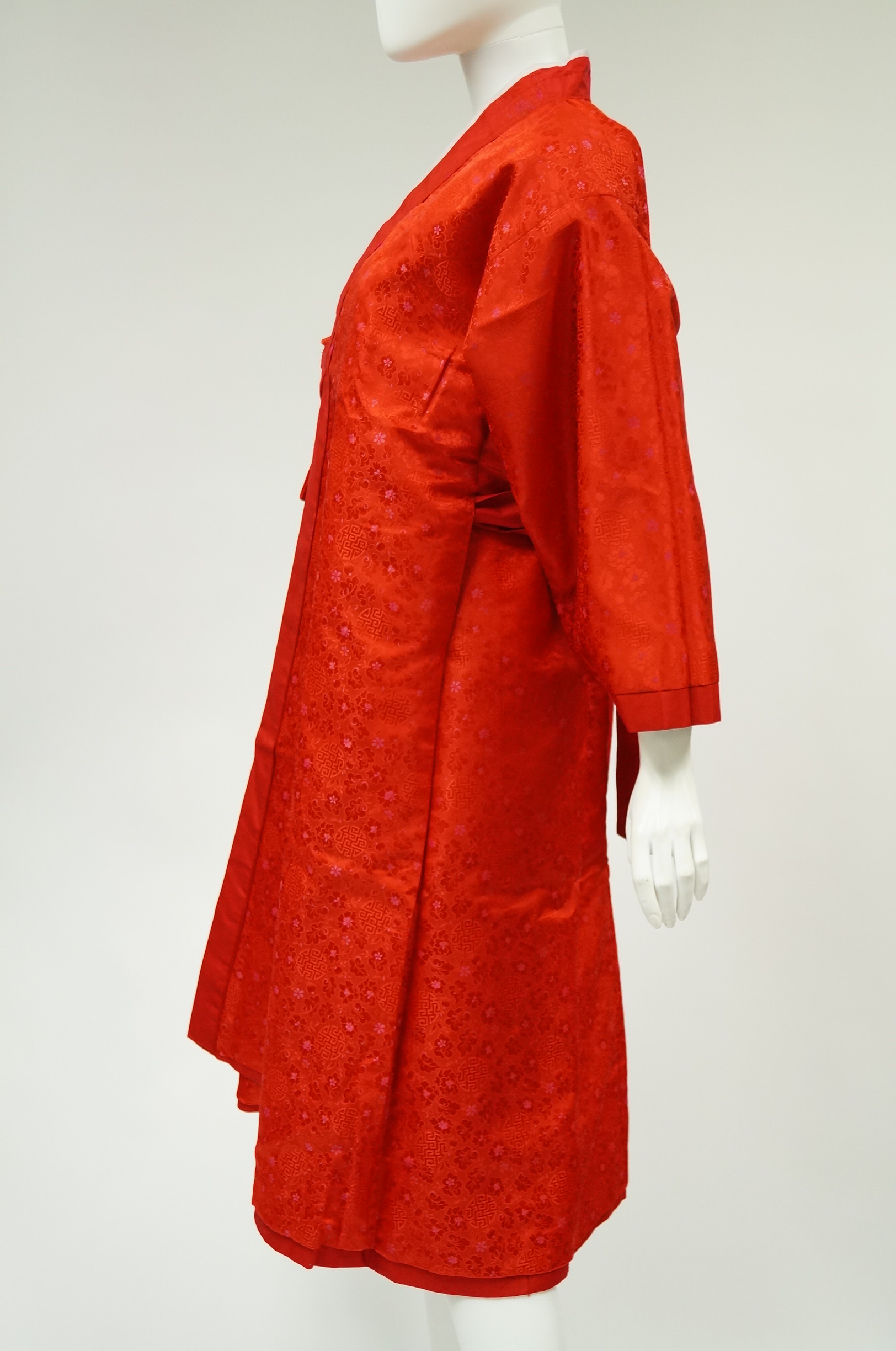 Korean Magoja Coat With Floral Pattern