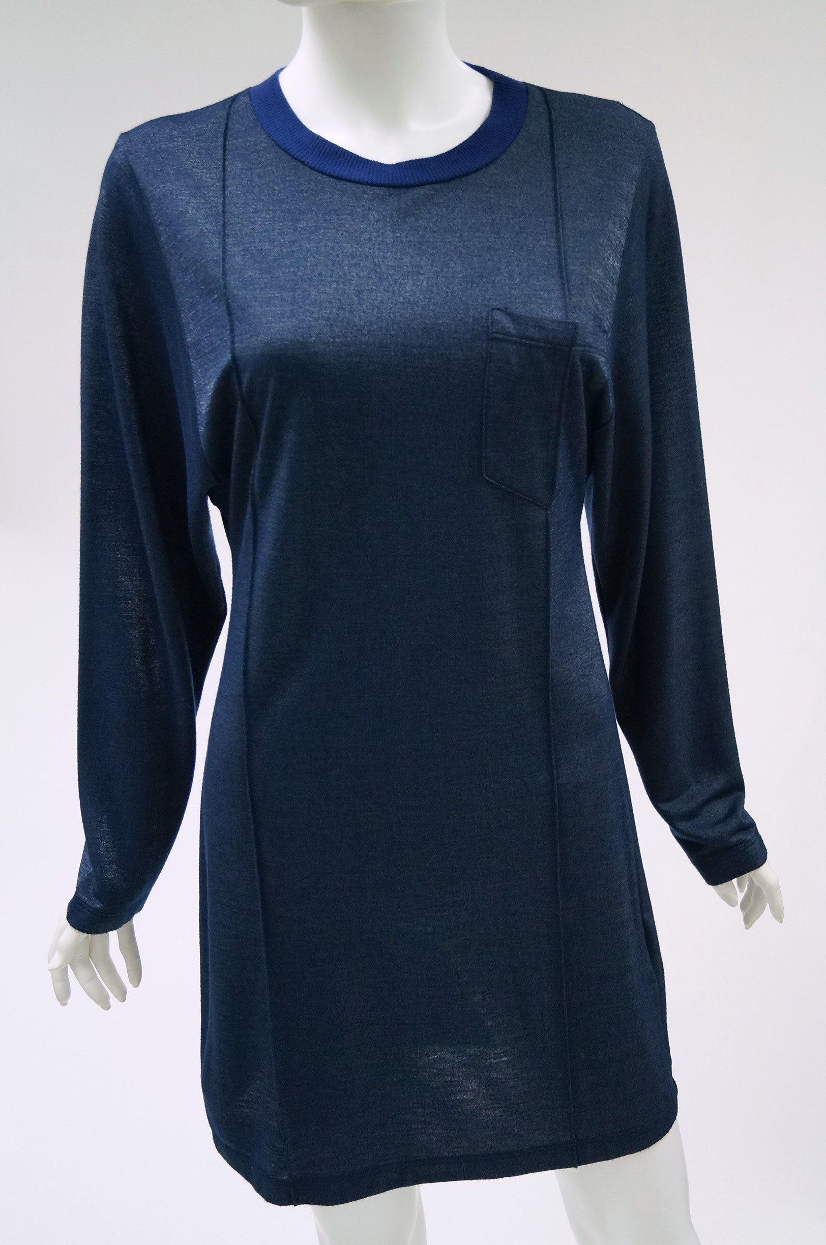 Maison Martin Marglela Navy Iridescent Dress