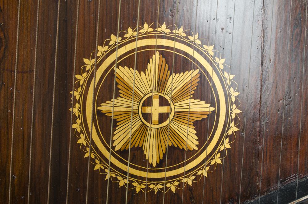 Antique Dital Harp and Case