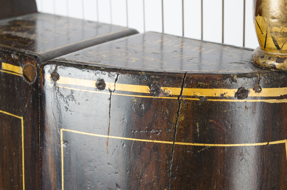 Antique Dital Harp and Case