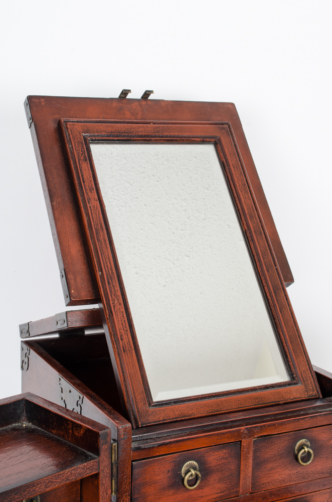 Vintage Wooden Jewelry Chest