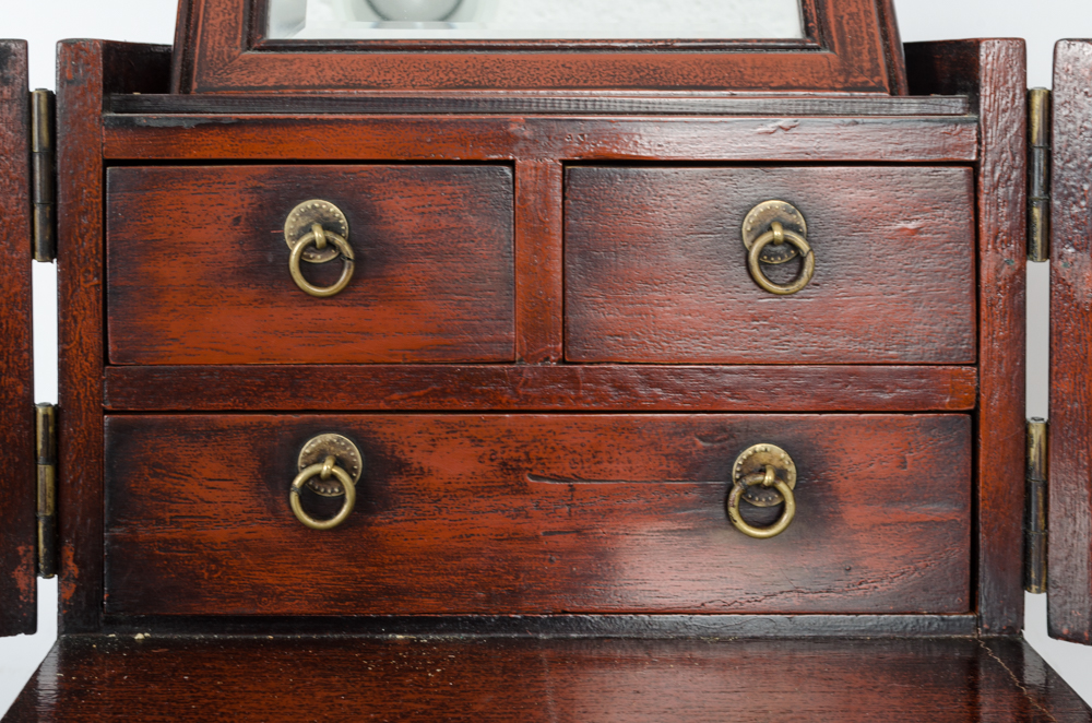Vintage Wooden Jewelry Chest