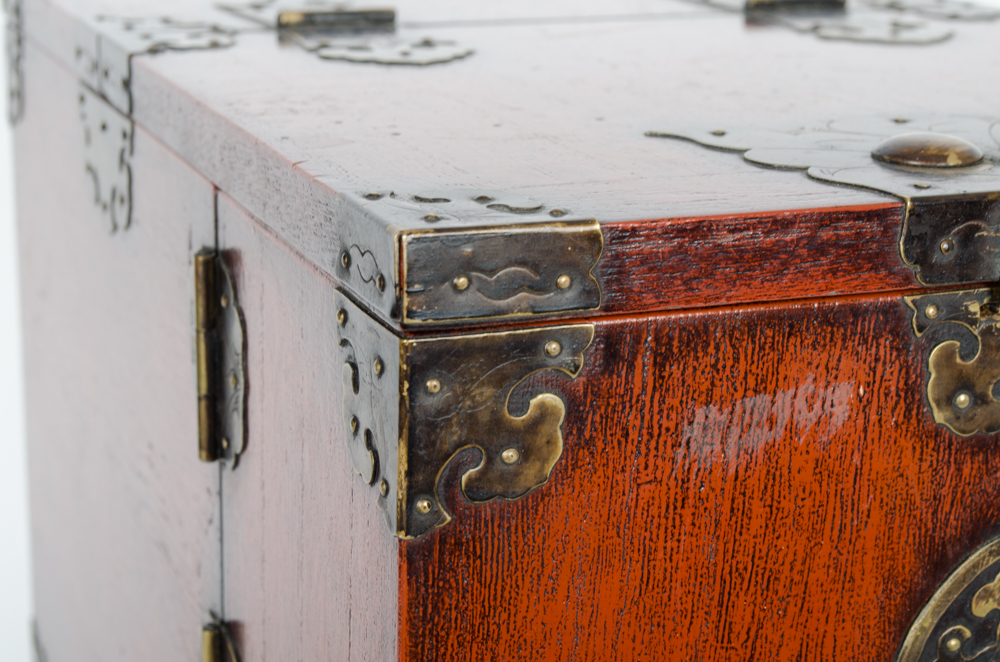 Vintage Wooden Jewelry Chest