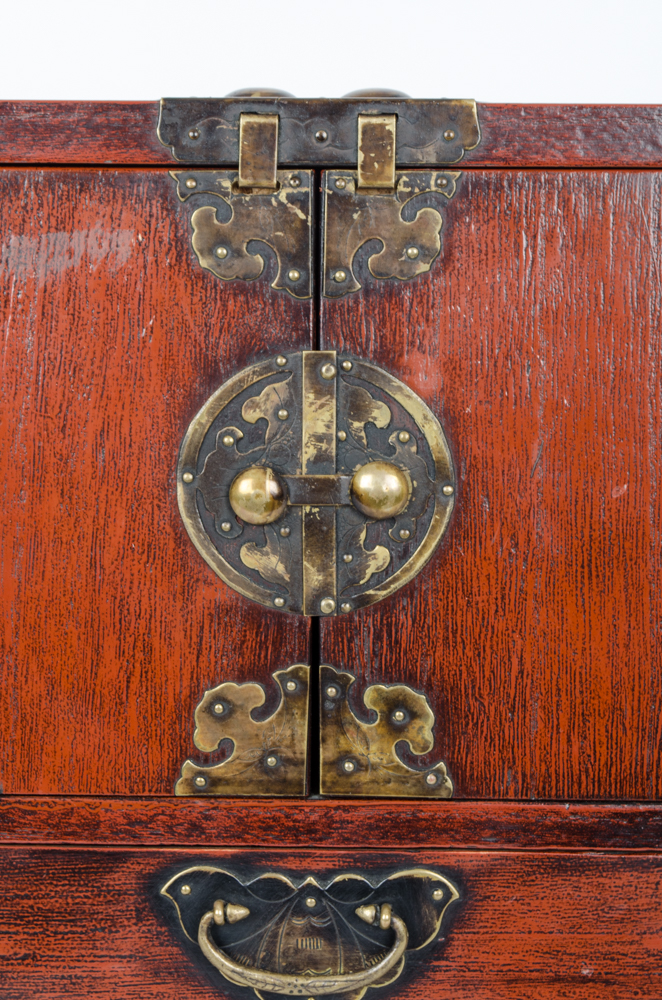 Vintage Wooden Jewelry Chest