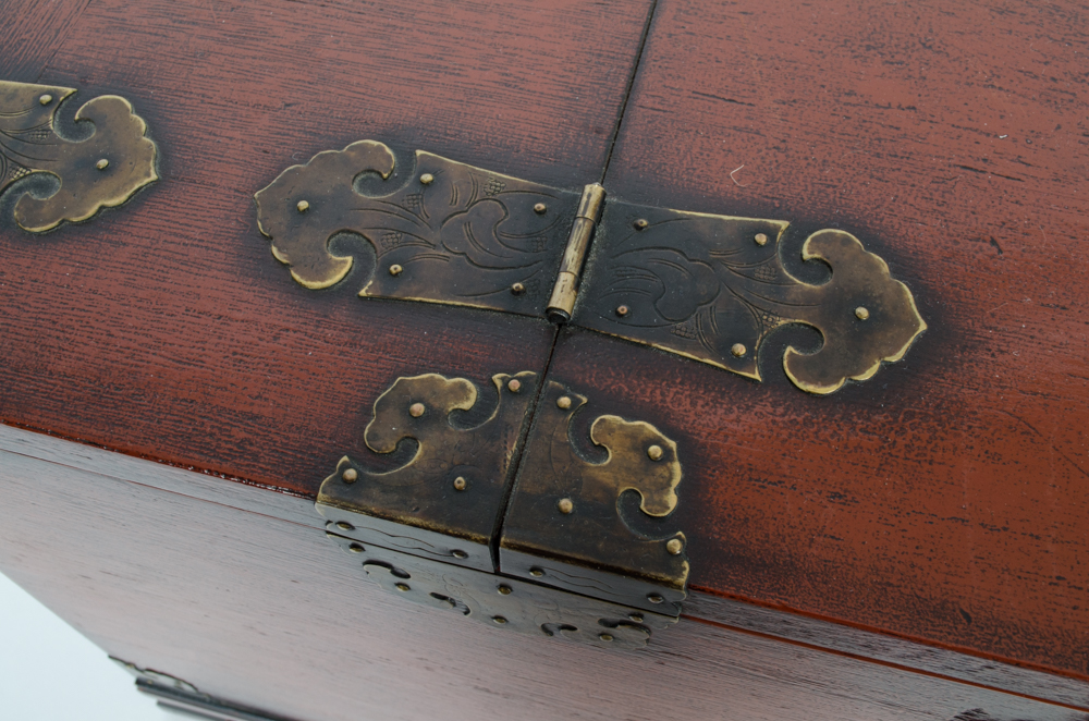 Vintage Wooden Jewelry Chest